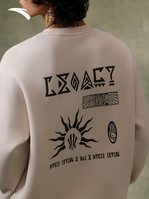 安踏欧文系列卫衣男女同款冬季套头衫宽松百搭运动上衣172611712S 商品图1