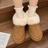 【超暖❗️冬季雪地靴女】高颜值冬季韩版百搭雪地靴，不易挤脚，显高显瘦，厚底时尚百搭舒适加绒加厚防滑学生休闲棉鞋QQ 商品缩略图4