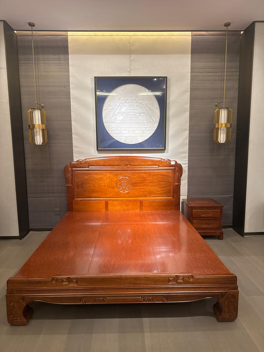 轩和二号大脚床/实木床/A531-XHEH-18 商品图0