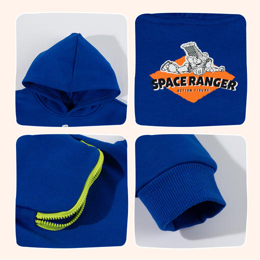 迪士尼宝宝男宝连帽套头卫衣223DS0741 商品图6