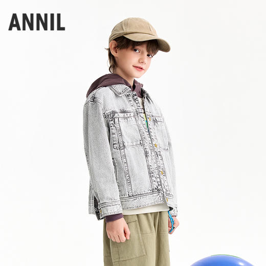【实体店同款】男童夹克外套春季新款安奈儿童装AB615027 商品图2