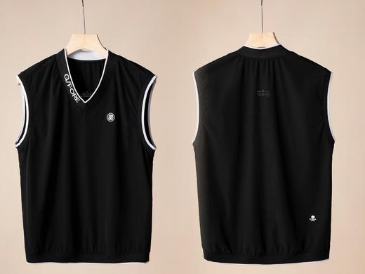 新款男士薄款V领防风背心🎽来啦，高定～ 2️⃣ 色👉做工精细，高端品质！采用进口聚酯化纤与尼龙材质混纺的丝线，日本进口面料在这类科技面料业界领先，透气且防紫外线，轻微防泼水，最重要的是质感没得！ 商品图0