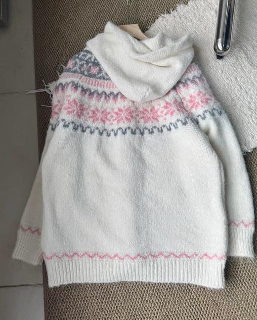 F010757甜美清新软糯木质牛角扣连帽针织开衫 商品图14