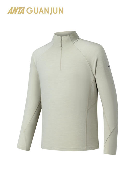 安踏冠军羊毛长T丨户外徒步男士长袖针织衫冬季运动上衣152610404 商品图0