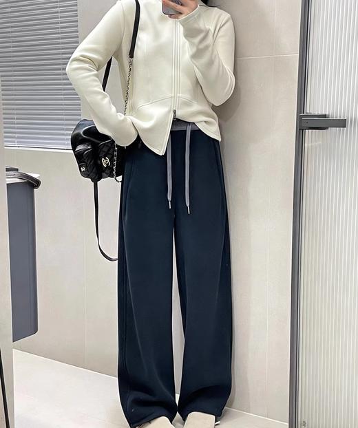 F010748新款慵懒感加绒复宝宝绒两穿休闲裤卫裤 商品图14