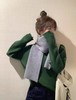 F010702显白碧玺绿~冬季糕级感宽松百搭套头圆领羊毛毛衣 商品缩略图8
