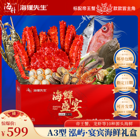 【海朴】A3鸿屿宴宾海鲜年货礼盒严选10种精品海鲜企业采购团购品