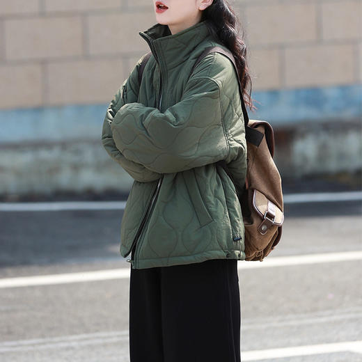 裁缝学苑AH113复古高领夹棉绗棉衣纸样女装棉服打版裁剪样板图 商品图2