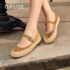Dfuse迪芙斯2026春季新款编制手工感舒适百搭渔夫鞋玛丽珍单鞋女鞋DFE1111072 商品缩略图3
