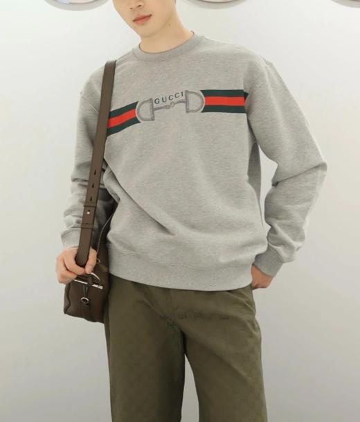 中性款马年logo刺绣卫衣hu012 商品图3