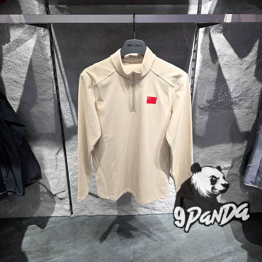 安踏冠军2026春装新款男士半拉链运动上衣长袖针织衫152610403 商品图1