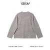 3251SDSA男士秋冬新款痞帅男装韩版简约撞色条纹圆领长袖T恤舒适百搭 商品缩略图5