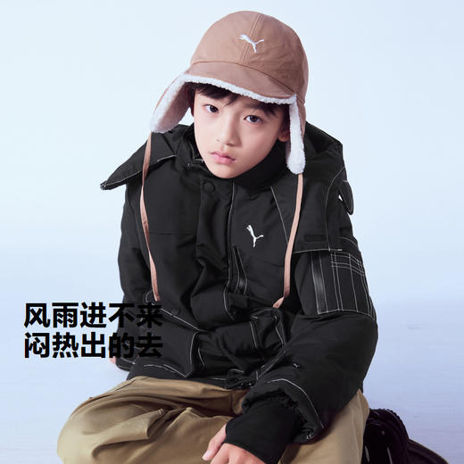 PUMA彪马官方正品 新款儿童冬季羽绒服中长款时尚潮流工装风保暖 商品图2