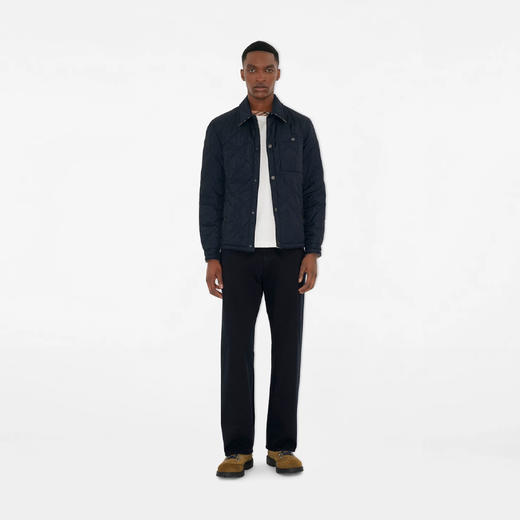 BURBERRY 巴宝莉 男士双面绗缝尼龙棉服 蓝色 8112934 A1222 商品图4