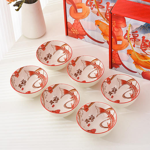 礼品套碗餐具礼盒套装碗陶瓷碗筷套装小礼品做活动开业伴手礼套碗 商品图3