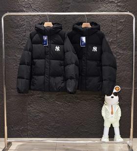 F010765纽约限定张凌赫同款毛巾刺绣小标连帽长款羽绒服