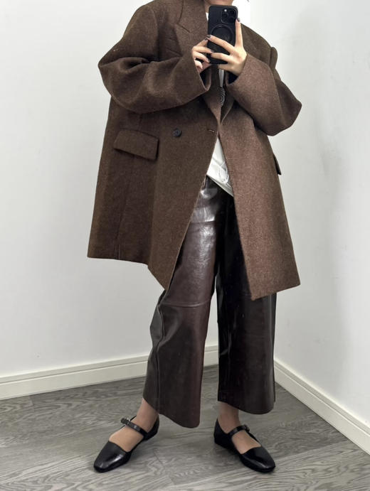 外贸原单蛋白皮裤pu裤子 商品图12