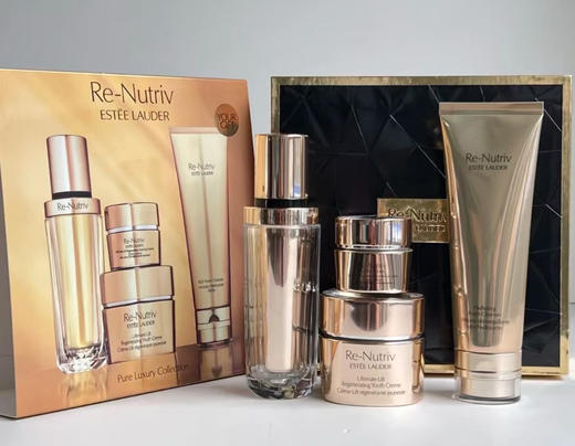 【爆款现货】诗兰黛白金四件套 黑松露精华30ml白金眼霜15ml，白金面霜50ml白金洗面奶125ml 商品图1