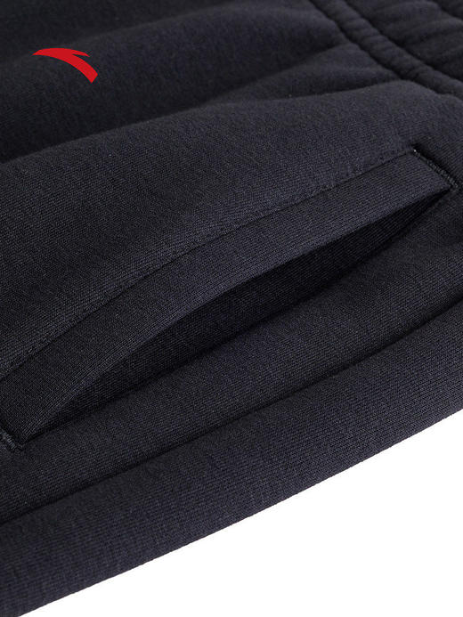 安踏易打理休闲长裤女冬季新款宽松阔腿针织直筒卫裤子162618309S 商品图3