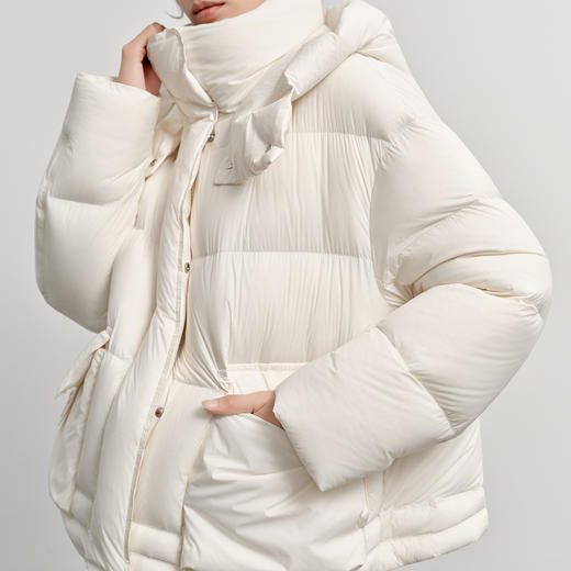 NEELLY纳俪商场同款冬新款时尚轻盈龟背羽绒服女90白鸭绒保暖外套N25112L01133 商品图2