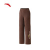 安踏易打理休闲长裤女冬季新款宽松阔腿针织直筒卫裤子162618309S 商品缩略图4