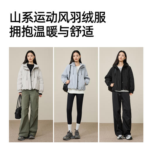 【山系运动风-羽绒服】逸阳冬新品派克连帽保暖加厚运动风休闲羽绒服外套5364 商品图4