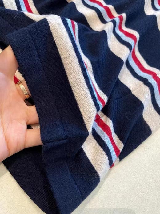 F010749韩系减龄羊毛柔软慵懒条纹针织衫女毛衣秋冬款 商品图13