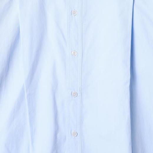 B8051SDSA秋冬新款痞帅男装韩版简约纯色褶皱翻领长袖衬衫百搭宽松衬衣 商品图3