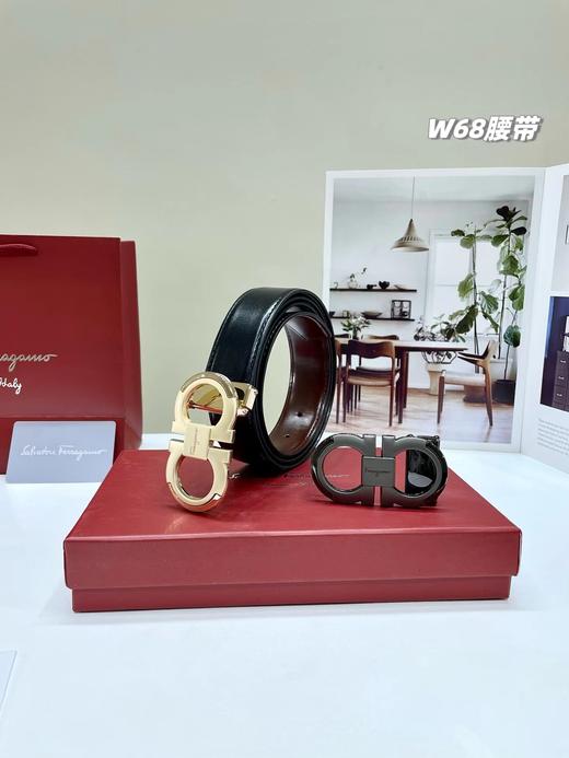 F010729春季新款双面可用双头腰带男士商务腰带 商品图11