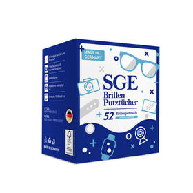 可茵慈SGE一次性眼镜清洁湿巾52片*3盒装德国原装进口眼镜布屏幕清洁纸 /家庭清洁/纸品 /清洁纸品 /一次性清洁/护理纸品