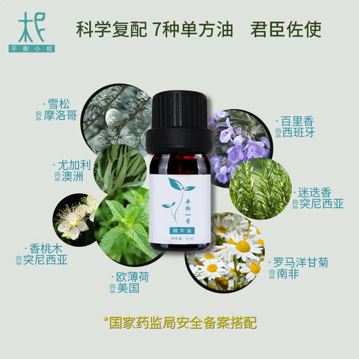 平衡小柅 1号绽蓝释放纯精油5ml  呼吸清新 养护  闻嗅/扩香  调油 商品图2