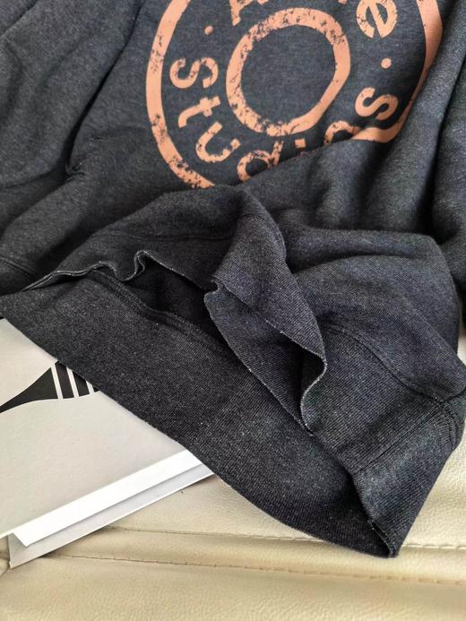 F010721破坏水洗做旧复古休闲宽松中性版圆领卫衣 商品图14