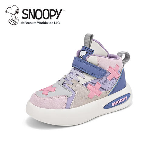 【史努比】儿童休闲鞋男女校园小白鞋高帮运动鞋26-37 商品图7