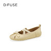 Dfuse迪芙斯2026春季新款圆头蝴蝶交叉带结芭蕾舞鞋豆豆鞋平底女鞋DFE1111089 商品缩略图8