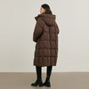 NEELLY纳俪商场同款冬新款休闲通勤长款连帽羽绒服女保暖显瘦外套N25114L04609 商品缩略图1