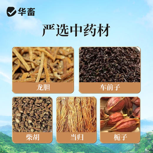 【积分兑换】华畜兽药 龙胆泻肝散500g 清热泻火 利水消肿 保肝护肾排毒 禽畜通用 商品图2