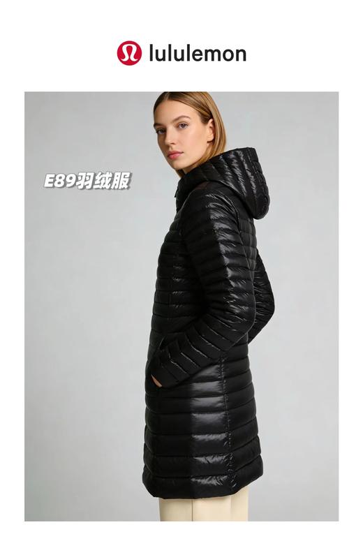 F010754告别臃肿女士轻暖系列中长款白鸭绒羽绒服 商品图6