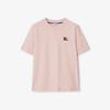 BURBERRY 巴宝莉 女士马术骑士徽标刺绣棉质圆领短袖T恤 粉色 8111944 C2989 商品缩略图0