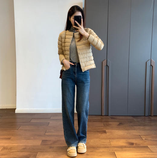 叠穿内搭外穿！2026新款95白鹅绒服圆领轻薄羽绒服内胆女短款外套！ 商品图3