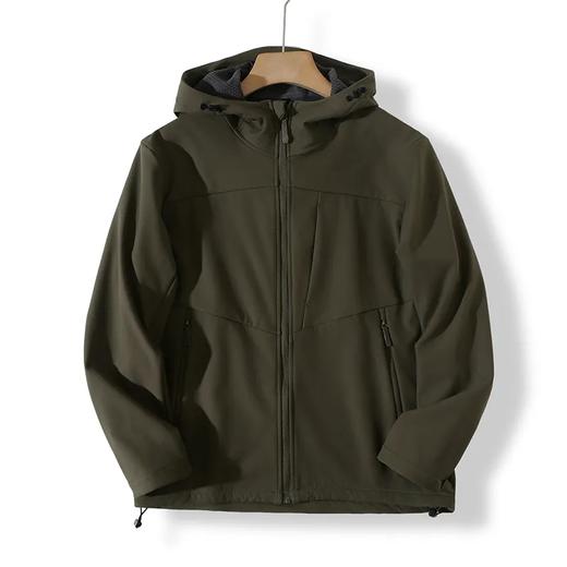 茑平替系列男女同款防风保暖防泼水防刮耐磨户外山系软壳冲锋衣外套 商品图4