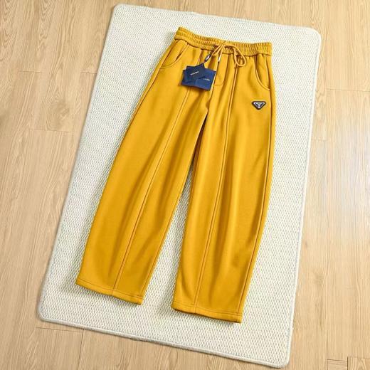 谱拉达2026秋冬松紧腰美式复古男女同款弯刀休闲裤 商品图2