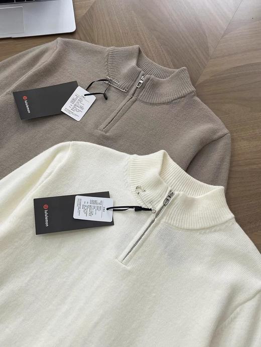 F010712男士宽松剪裁半拉链立领针织衫LM3FC9S 商品图6