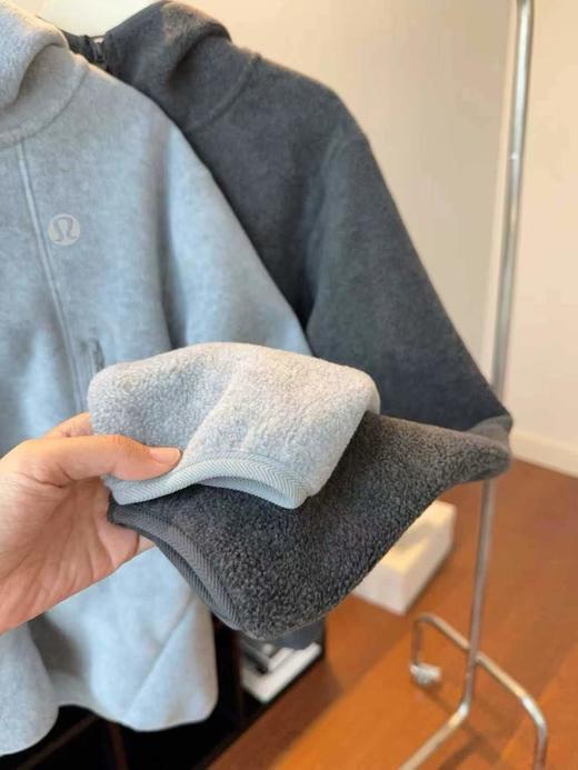 F010769冬季重磅双面摇粒绒立体裁剪加厚防风保暖连帽外套 商品图12