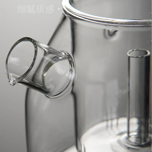 【泡茶煮茶两用壶❗️出水流畅茶汤分离】高硼硅透明玻璃蒸茶壶煮茶器烧水家用办公电陶炉蒸煮茶壶。jc 商品图1