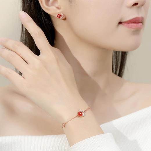 【双倍幸运】925纯银双层四叶草手链【JHY-A000829M-B】 商品图2