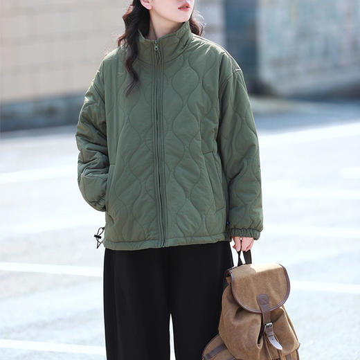 裁缝学苑AH113复古高领夹棉绗棉衣纸样女装棉服打版裁剪样板图 商品图5