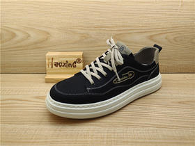 2025豪行春夏款专柜正品布鞋时尚休闲舒适厚底系带男单鞋15151710