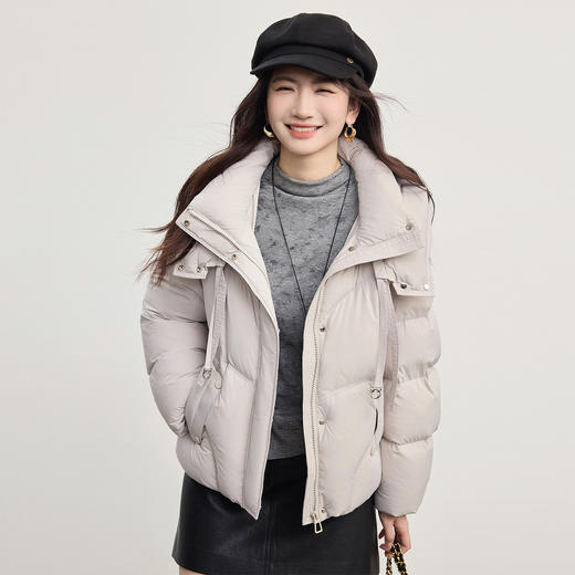 【1/21新品】熙世界晕染撒银半高领T恤打底衫女士秋冬内搭特别漂亮的掐腰上衣 商品图4