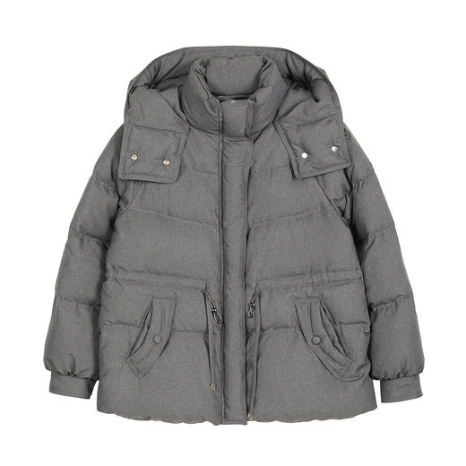 NEELLY纳俪商场同款冬新款休闲保暖短款连帽羽绒服女百搭廓形外套N25113L01155 商品图3