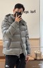 F010708陈奕迅同款防寒保暖银灰色玛雅短款羽绒服 商品缩略图0